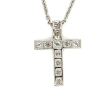 Designer Mira 1.11 cttw Diamond Cross Necklace 13675