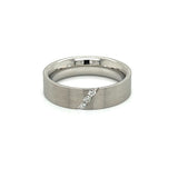 New Designer Novell .09 cttw Diamond Platinum Gents Band 13805