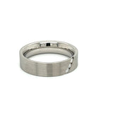 New Designer Novell .09 cttw Diamond Platinum Gents Band 13805