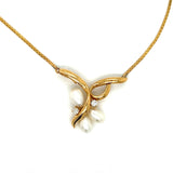 Estate Freshwater Pearl Diamond Necklace 13859