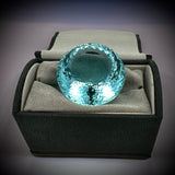 Amazing Aquamarine Round Modified Brilliant Cut 171.46 ct Green - Blue GIA Loose Gemstone 15094