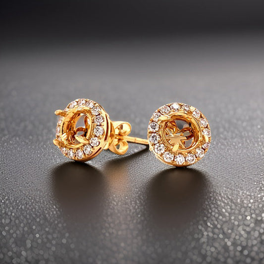 Maya Lianna .47 cttw Diamond 14K Yellow Gold Earring Jacket 02558