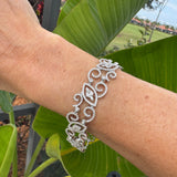 Designer AV 4.86cttw 14Kt White Gold Bracelet