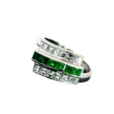 Estate Fine Emerald .59 cttw Diamond .80 cttw Ring 15266