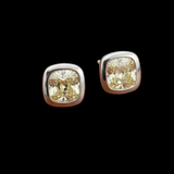 Designer Maya Lianna 2.12 cttw Natural Fancy Gray Greenish Yellow (GIA) Earrings 14748