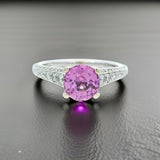 Ritani 1.50 ct Pink Sapphire and Diamond Ring 14768