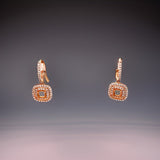 Maya Lianna .85 cttw Diamond 14K Rose Gold Earring Jacket 02659