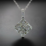 Diamond and 18K White Gold Pendant