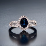 HMA Creations 1.00 ct Sapphire and Diamond Ring 00266