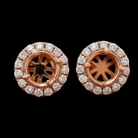 Maya Lianna Diamond and 14K Rose Gold Jacket for Earrings