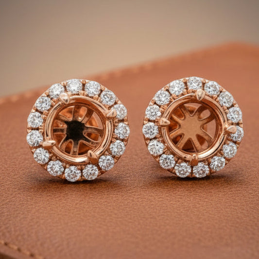 Maya Lianna Diamond and 14K Rose Gold Jacket for Earrings