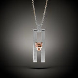 Effy 14K White/Rose Gold Panther Necklace