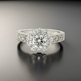 Clyde Duneier 1.57 cttw Diamond Halo Ring 14116