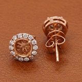 Maya Lianna 0.25 ctw Diamond and 14K Rose Gold Jacket for Earrings