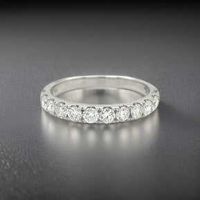 Maya Lianna 0.74 Ctw. Diamond and 14K White Gold Wedding Band