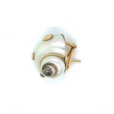 Mazza Mother of Pearl and 14K Yellow Gold Shell Earrings