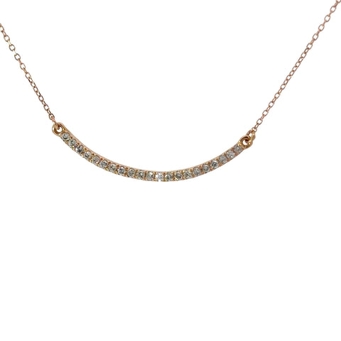 0.25 CTTW Smile Necklace