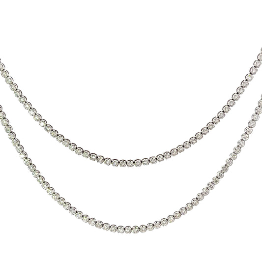 8.13 CTTW Straight-line Necklace