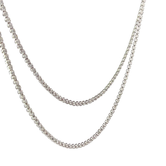 8.13 CTTW Straight-line Necklace