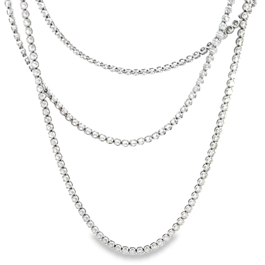 8.15 CTTW Straight-line Necklace