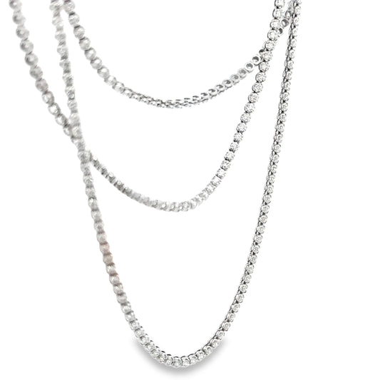8.15 CTTW Straight-line Necklace