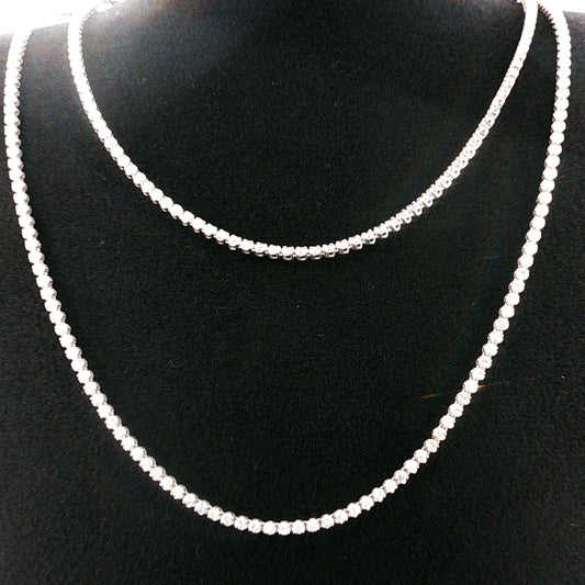 8.09 CTTW Straight-line Necklace