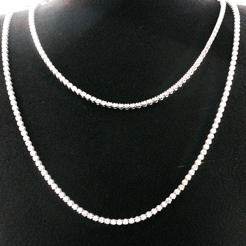 8.09 CTTW Straight-line Necklace