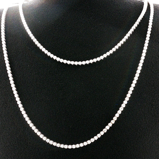 8.09 CTTW Straight-line Necklace
