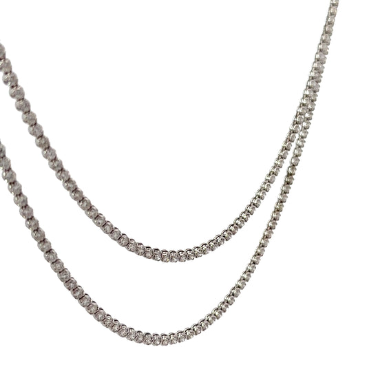 8.09 CTTW Straight-line Necklace