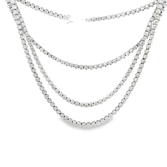 6.17 CTTW Straight Line Necklace
