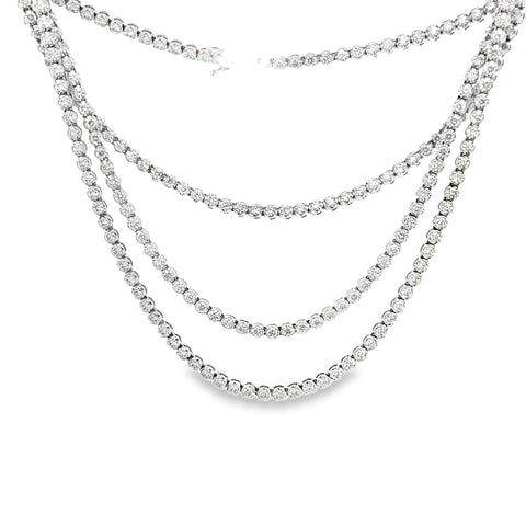 6.17 CTTW Straight Line Necklace