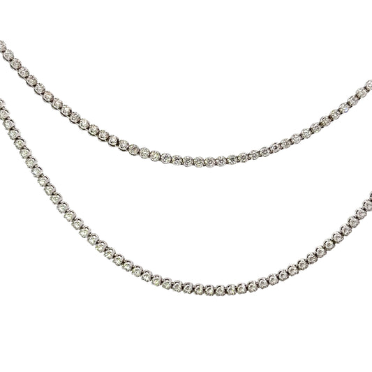 6.17 CTTW Straight Line Necklace