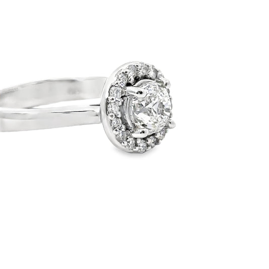 1.23 CTTW Halo Ring