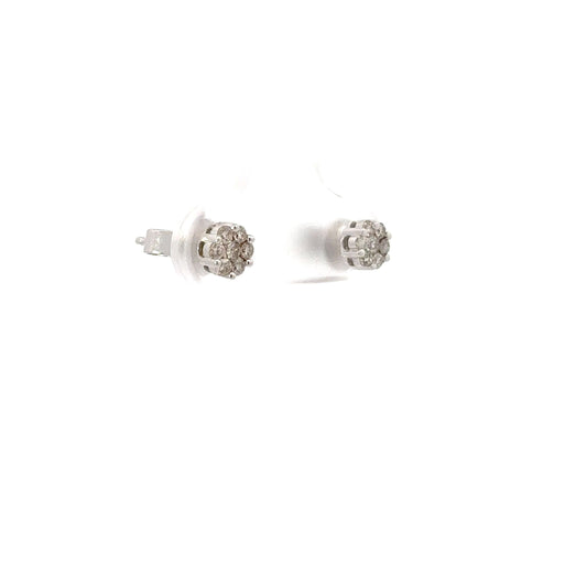 0.25 CTTW Cluster Earrings