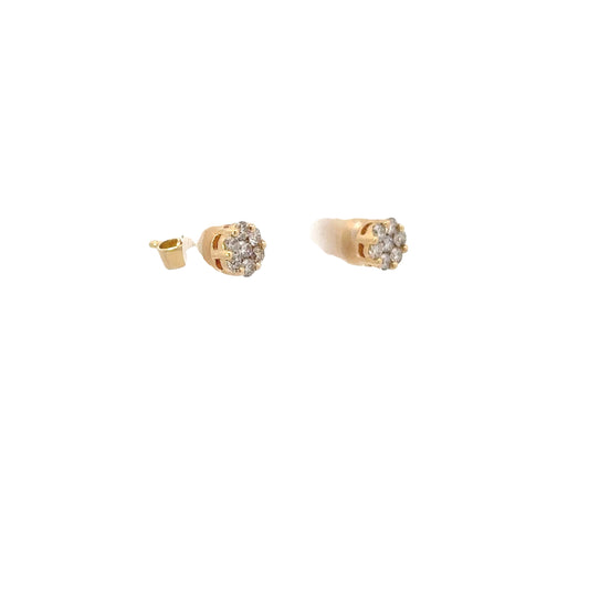 0.25 CTTW Cluster Earrings