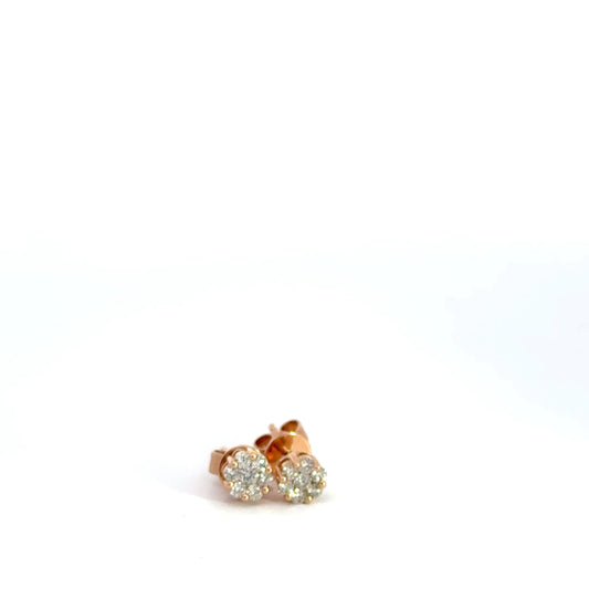0.25 CTTW Cluster Earrings