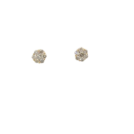 0.50 CTTW Cluster Earrings