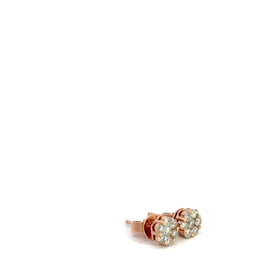 0.50 CTTW Cluster Earrings