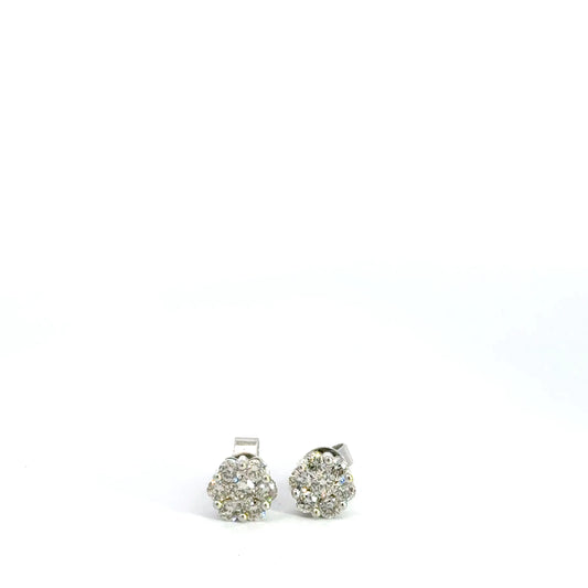 0.75 CTTW Cluster Earrings