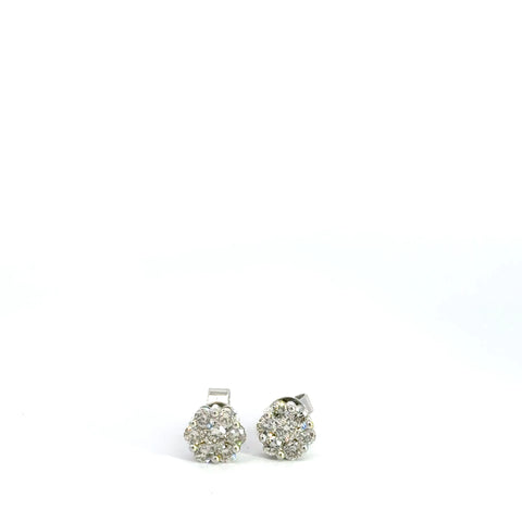 0.75 CTTW Cluster Earrings
