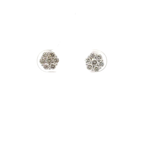 0.75 CTTW Cluster Earrings