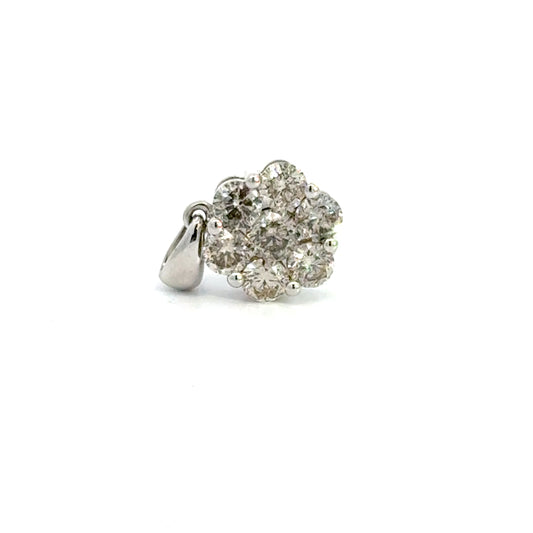 1.00 CTTW Cluster Pendant