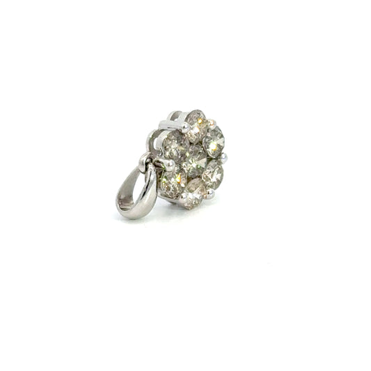 1.00 CTTW Cluster Pendant