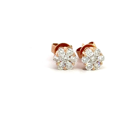 0.50 CTTW Cluster Earrings