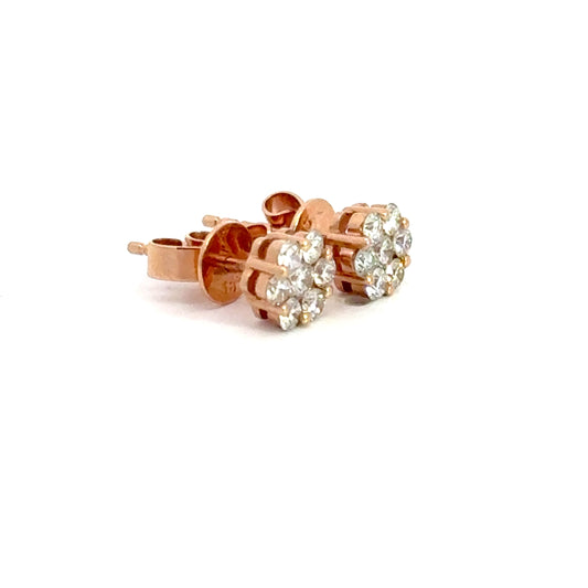 0.50 CTTW Cluster Earrings