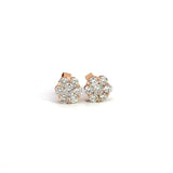 1.00 CTTW Cluster Earrings