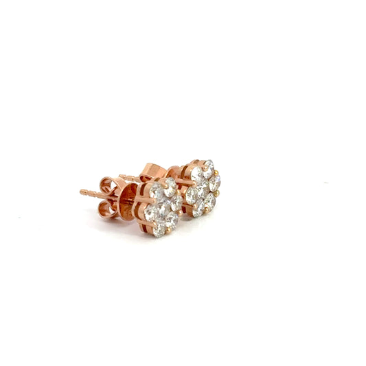1.00 CTTW Cluster Earrings