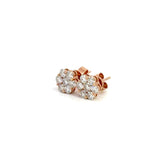 1.00 CTTW Cluster Earrings