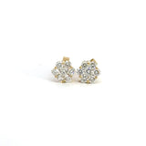 1.00 CTTW Cluster Earrings