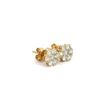 1.00 CTTW Cluster Earrings